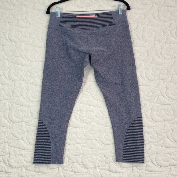 MPG Yoga Capris Leggings with Zipper Pocket Gray Size Medium - Picture 2 of 12